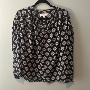 Loft woman’s dress top. Silk.